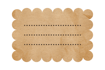 メッセージカード　型抜き クラフト素材　ラベル　