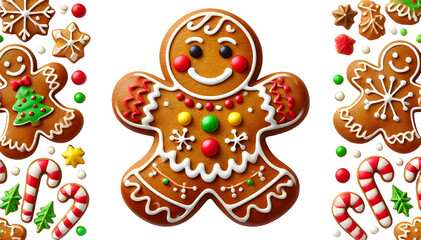 Fototapeta premium christmas cookies with gingerbread