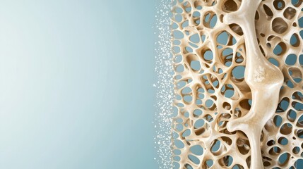 Naklejka premium Advanced bone implant with nanotechnology for faster healing and integration, orthopedic care, medical innovation