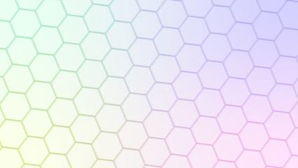 Background with hexagons. Colorful hexagon pattern. Abstract hexagonal shapes. Seamless pattern with background. Hexagon colorful mosaic.