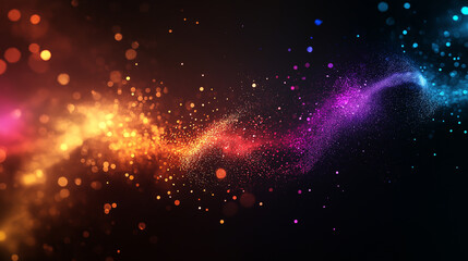 Fototapeta premium Bright, Colorful Light Burst - Abstract Energy Rays