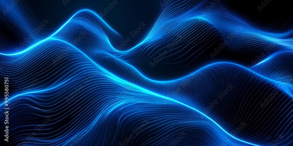 Wall mural digital abstract background, used for technological processes, neural networks, digital data storage