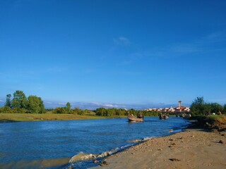 Fototapeta premium river and sky