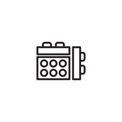 Building blocks. Toy blocks icon. Stacking blocks icon. Playtime icon. Two toy blocks.