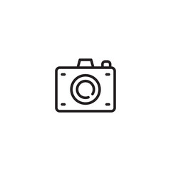 Camera icon. Simple camera icon. Photography icon. Camera silhouette.
