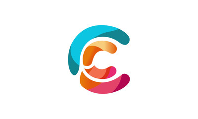 Creative C Letter Logo Design Fully Vectorized Editable.