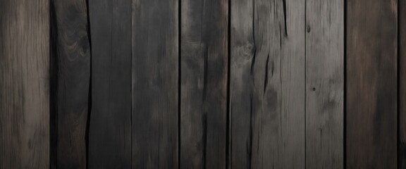 Naklejka premium Old Grungy Gray and Dark Brown Rustic Wood Texture Background