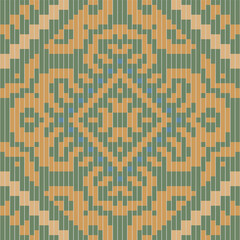 Ethnic Style Ethnic Ikat Patternfolk Embroidery, Aztec Geometric Ornament Print. Design for Carpet, Wallpaper, Clothing, Wrapping, Fabric