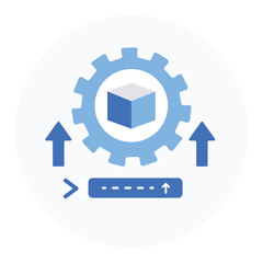 Scenario Generation Icon. Representing Scenario Creation. Model Simulation. Scenario Analysis. Testing Scenarios. Vector Editable icon.