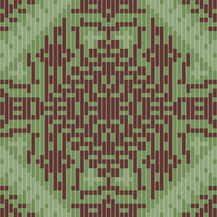 Shawl Ikatee Patternfolk Embroidery, Aztec Geometric Ornament Print. Design for Carpet, Wallpaper, Clothing, Wrapping, Fabric