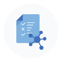 Data Structuring Icon. Representing AI Data Organization. System Data Structuring. Input Data Management. Information Structuring. Vector Editable icon. © Creative_Captain