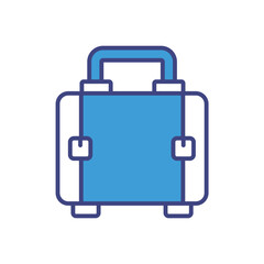 Suitcase vector icon stoct illustration