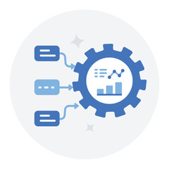 Fototapeta premium Input Normalization Icon. Representing AI Input Processing. Data Normalization. Input Standardization. System Input Adjustment. Vector Editable icon.