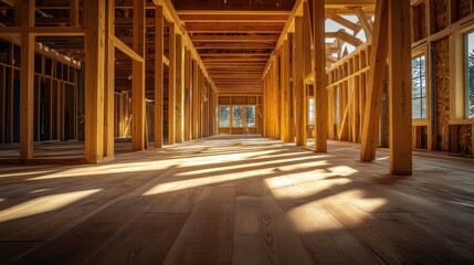 The Wooden Structure Under Construction
