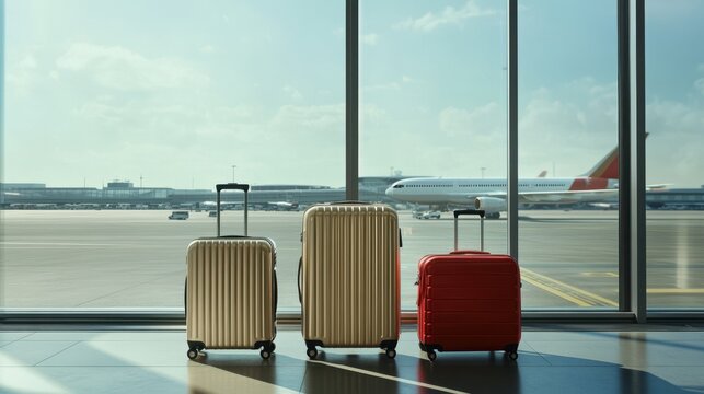 The Luggage at Airport Terminal