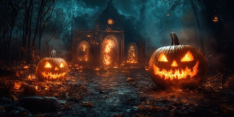 Fototapeta premium The spectral path reveals itself under starlight's glow