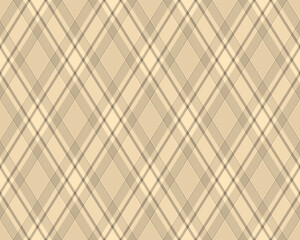 Argyle pattern of geometric rhombus. Harlequin check wallpaper design. Classic diamond shaped textile material for web background, print fabric clothing, sweater, wrapping paper, gift card, invitation