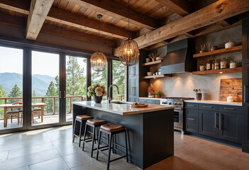 Fototapeta premium interior of a kitchen