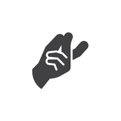 Hand snapping fingers vector icon
