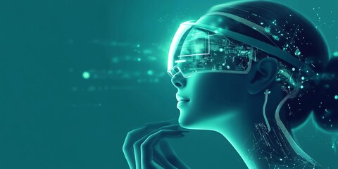 Fototapeta premium Graphic representations of artificial intelligence concepts
