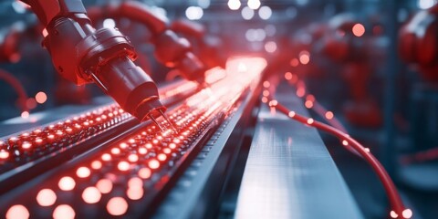 Robots assisting in a smart manufacturing factory