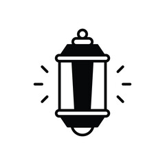 Lantern vector icon stoct illustration
