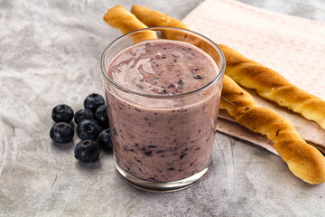 Blueberry milkshake sweet dessert drink