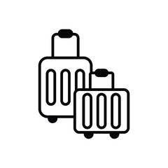 Travel Bag vector icon stoct illustration