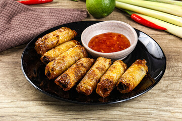 Vietnamese fried stuffed spring roll