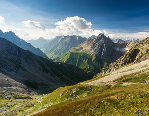 Fototapeta premium View of a Majestic Mountain Landscape