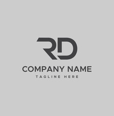 RD logo design vector template design for brand