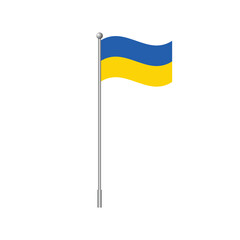 Flag of Ukraine. National flag. Ukrainian flag symbol. Vector illustration.