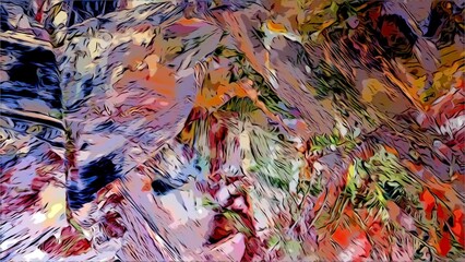 Color texture. Hand drawn oil painting on canvas. Abstract art background. Modern, contemporary art. Colorful canvas. Wall decor background	
