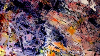 Color texture. Hand drawn oil painting on canvas. Abstract art background. Modern, contemporary art. Colorful canvas. Wall decor background	
