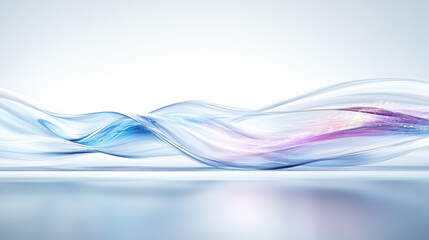 Fototapeta premium Close-up of holographic airflow, air-conditioning concept