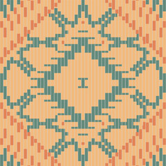 African Islamic Geometric Patternsfolk Embroidery, Aztec Geometric Ornament Print. Design for Carpet, Wallpaper, Clothing, Wrapping, Fabric