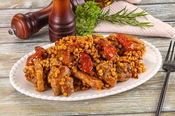 Rasted chicken meat with ptitim