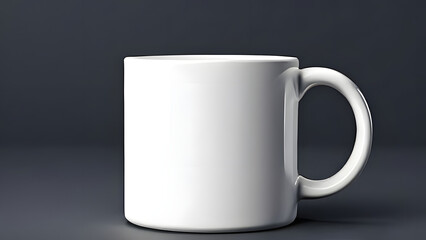 white cup isolated on black cup mockup