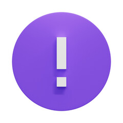 3D caution icon