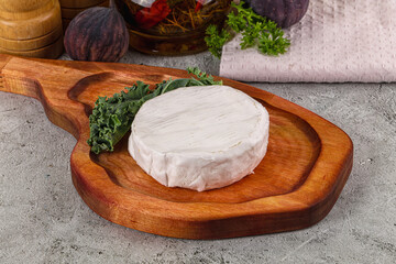 Gourmet round creamy Camembert cheese