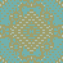 Pillow Ikat Weaving Patternfolk Embroidery, Aztec Geometric Ornament Print. Design for Carpet, Wallpaper, Clothing, Wrapping, Fabric