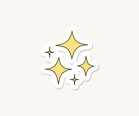 stars sparkle aesthetic sticker hand drawn illustration