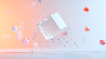 A futuristic branding lab with holographic brand strategy tools and glowing brand identities, crafting memorable brands