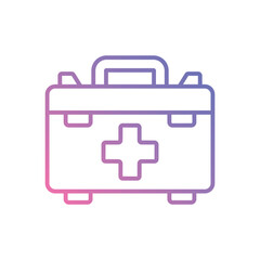 First Aid Kit vector icon stoct illustration