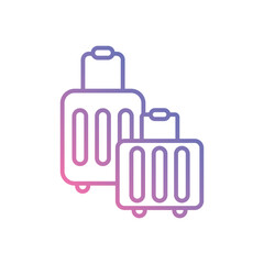 Travel Bag vector icon stoct illustration