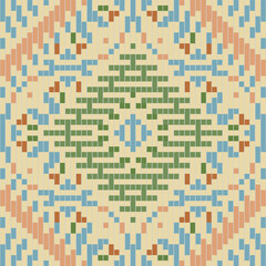 Baroque Ethnic Floral Patternfolk Embroidery, Aztec Geometric Ornament Print. Design for Carpet, Wallpaper, Clothing, Wrapping, Fabric