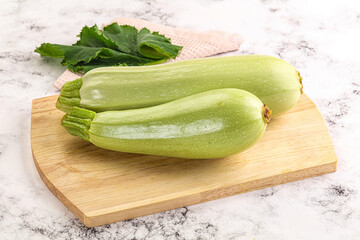 Raw frsh ripe zucchini vegetable