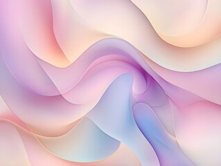 Abstract Soft Colorful Pastel Waves Texture Background