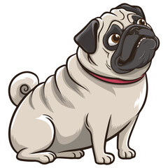Fototapeta premium Funny Pug Dog