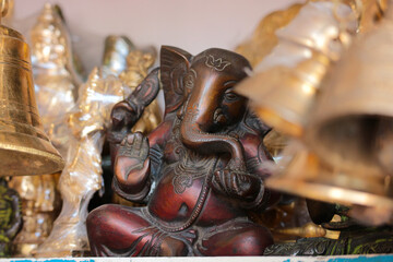 Fototapeta premium Figurine of the god Ganesha in India